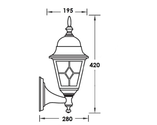 Настенный фонарь уличный QUADRO lead GLASS 79901MlgG Bl Oasis Light Настенный фонарь уличный QUADRO lead GLASS 79901MlgG Bl Oasis Light