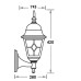 Настенный фонарь уличный QUADRO lead GLASS 79901MlgG Bl Oasis Light