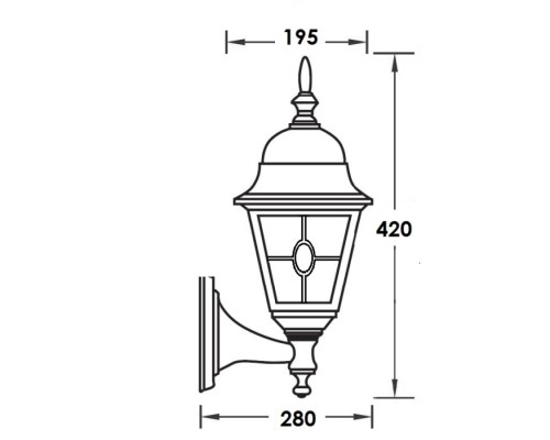 Настенный фонарь уличный QUADRO M lead GLASS 79901MlgY Bl Oasis Light Настенный фонарь уличный QUADRO M lead GLASS 79901MlgY Bl Oasis Light