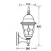 Настенный фонарь уличный QUADRO M lead GLASS 79901MlgY Bl Oasis Light