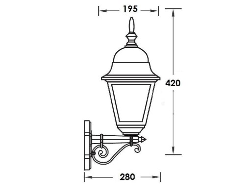 Настенный фонарь уличный 79901М Bl Oasis Light Настенный фонарь уличный 79901М Bl Oasis Light