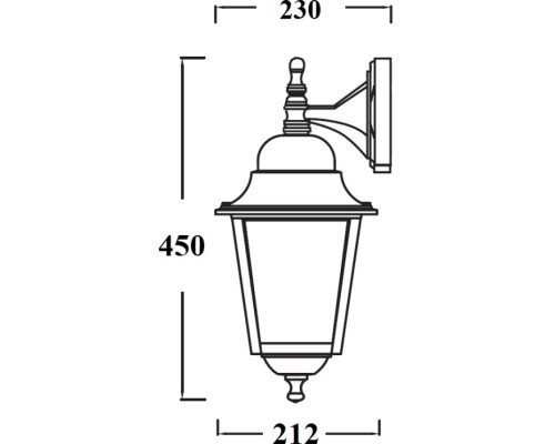 Настенный фонарь уличный QUADRO L 79902L/04 Bl Oasis Light Настенный фонарь уличный QUADRO L 79902L/04 Bl Oasis Light