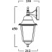 Настенный фонарь уличный QUADRO L 79902L/04 Bl Oasis Light