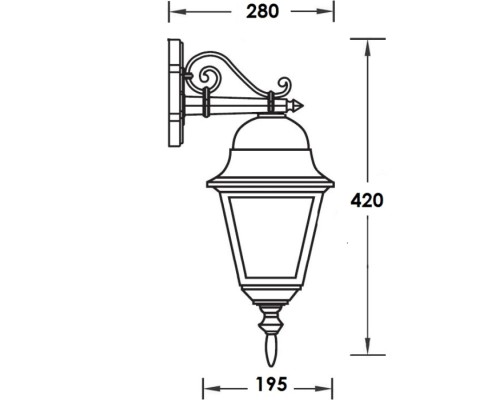 Настенный фонарь уличный 79902M Bl Oasis Light Настенный фонарь уличный 79902M Bl Oasis Light