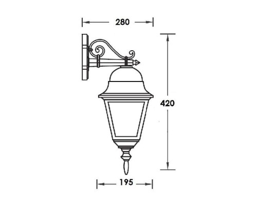 Настенный фонарь уличный 79902М Bl Oasis Light Настенный фонарь уличный 79902М Bl Oasis Light