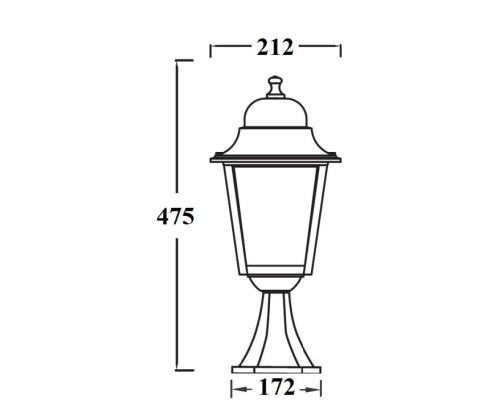 Наземный фонарь QUADRO L 79904L Bl Oasis Light Наземный фонарь QUADRO L 79904L Bl Oasis Light