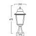 Наземный фонарь QUADRO L 79904L Bl Oasis Light