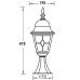 Наземный фонарь QUADRO M lead GLASS 79904MlgY Bl Oasis Light