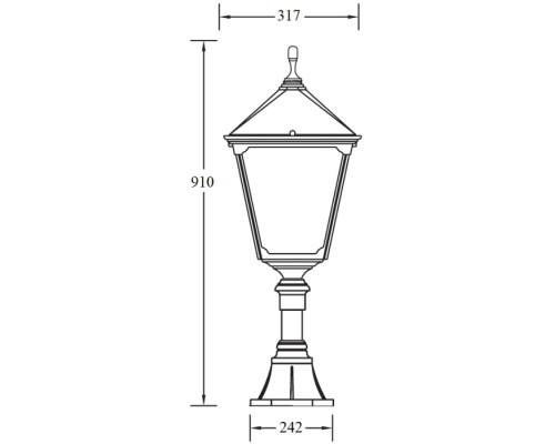 Наземный фонарь QUADRO XL 79904XL Bl Oasis Light Наземный фонарь QUADRO XL 79904XL Bl Oasis Light