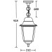 Уличный светильник подвесной QUADRO L 79905L Bl Oasis Light