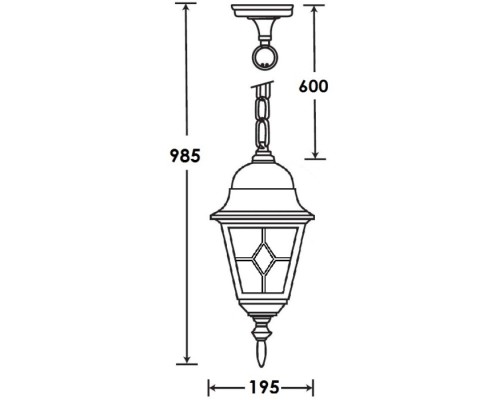 Уличный светильник подвесной QUADRO M lead GLASS 79905MlgG Bl Oasis Light Уличный светильник подвесной QUADRO M lead GLASS 79905MlgG Bl Oasis Light