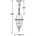 Уличный светильник подвесной QUADRO M lead GLASS 79905MlgY Bl Oasis Light