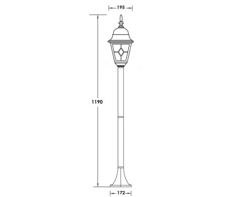 Наземный фонарь QUADRO M lead GLASS 79906MlgG Bl Oasis Light Наземный фонарь QUADRO M lead GLASS 79906MlgG Bl Oasis Light