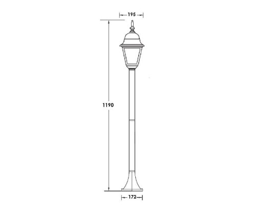 Наземный фонарь 79906М Bl Oasis Light Наземный фонарь 79906М Bl Oasis Light