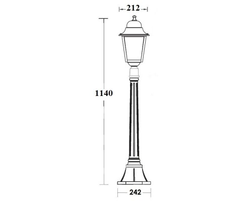 Наземный фонарь QUADRO L 79907L Bl Oasis Light Наземный фонарь QUADRO L 79907L Bl Oasis Light
