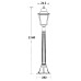 Наземный фонарь QUADRO L 79907L Bl Oasis Light
