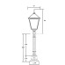 Наземный фонарь QUADRO XL 79907XL E10 Bl Oasis Light