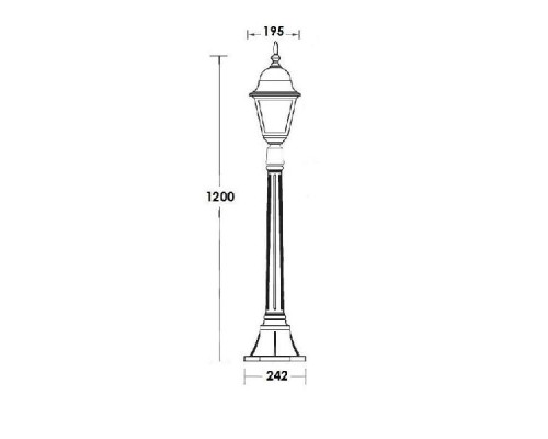 Наземный фонарь 79907М Bl Oasis Light Наземный фонарь 79907М Bl Oasis Light