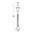 Наземный фонарь 79907М Bl Oasis Light