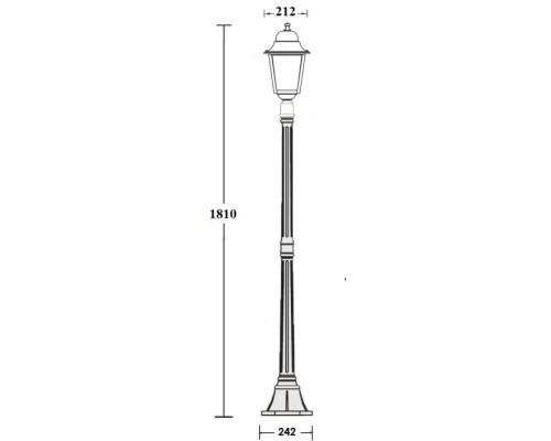 Наземный фонарь QUADRO L 79908L Bl Oasis Light Наземный фонарь QUADRO L 79908L Bl Oasis Light