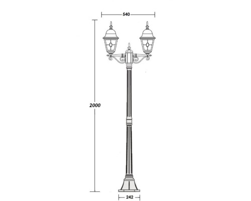 Наземный фонарь QUADRO M lead GLASS 79908MAlgY Bl Oasis Light Наземный фонарь QUADRO M lead GLASS 79908MAlgY Bl Oasis Light