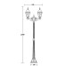 Наземный фонарь QUADRO M lead GLASS 79908MAlgY Bl Oasis Light