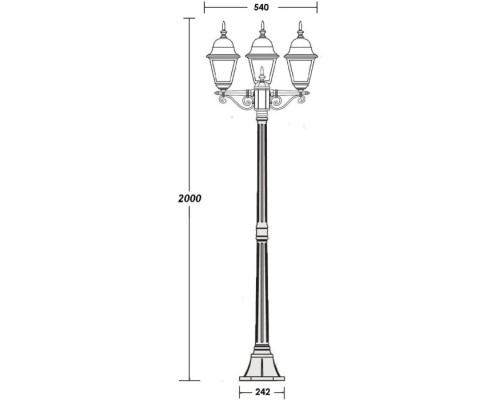 Наземный фонарь QUADRO M 79908MB Bl Oasis Light Наземный фонарь QUADRO M 79908MB Bl Oasis Light