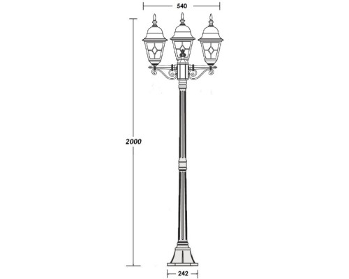 Наземный фонарь QUADRO M lead GLASS 79908MBlgG Bl Oasis Light Наземный фонарь QUADRO M lead GLASS 79908MBlgG Bl Oasis Light