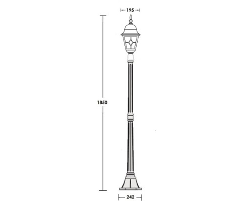 Наземный фонарь QUADRO M lead GLASS 79908MlgG Bl Oasis Light Наземный фонарь QUADRO M lead GLASS 79908MlgG Bl Oasis Light