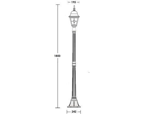 Наземный фонарь QUADRO M lead GLASS 79908MlgY Bl Oasis Light Наземный фонарь QUADRO M lead GLASS 79908MlgY Bl Oasis Light