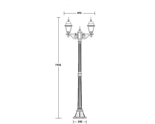 Наземный фонарь QUADRO S 79908SA Gb Oasis Light Наземный фонарь QUADRO S 79908SA Gb Oasis Light