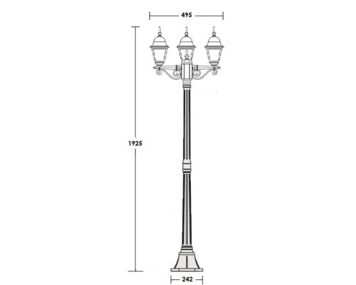 Наземный фонарь QUADRO S 79908SB Gb Oasis Light Наземный фонарь QUADRO S 79908SB Gb Oasis Light