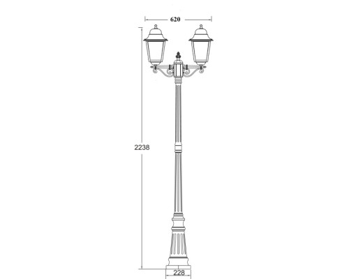 Наземный фонарь QUADRO L 79909LA Bl Oasis Light Наземный фонарь QUADRO L 79909LA Bl Oasis Light