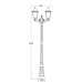 Наземный фонарь QUADRO L 79909LA Bl Oasis Light