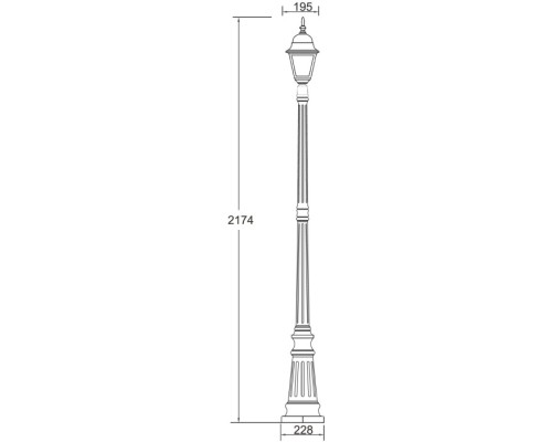 Наземный фонарь  79909M Bl Oasis Light