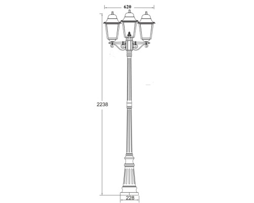 Наземный фонарь QUADRO L 79909lB Bl Oasis Light Наземный фонарь QUADRO L 79909lB Bl Oasis Light