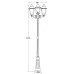 Наземный фонарь QUADRO L 79909lB Bl Oasis Light