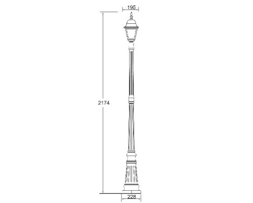 Наземный фонарь 79909М Bl Oasis Light Наземный фонарь 79909М Bl Oasis Light