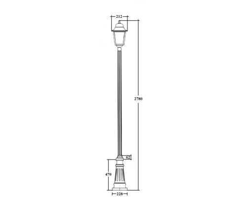 Наземный фонарь QUADRO L 79910L B2 Bl Oasis Light Наземный фонарь QUADRO L 79910L B2 Bl Oasis Light