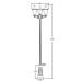 Наземный фонарь QUADRO L 79910LB B2 Bl Oasis Light