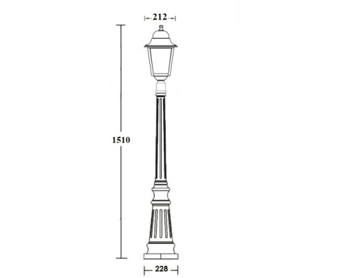 Наземный фонарь QUADRO L 79911L Bl Oasis Light Наземный фонарь QUADRO L 79911L Bl Oasis Light