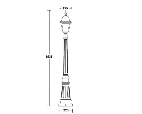 Наземный фонарь 79911M Bl Oasis Light Наземный фонарь 79911M Bl Oasis Light