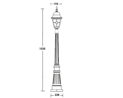 Наземный фонарь QUADRO M lead GLASS 79911MlgG Bl Oasis Light Наземный фонарь QUADRO M lead GLASS 79911MlgG Bl Oasis Light