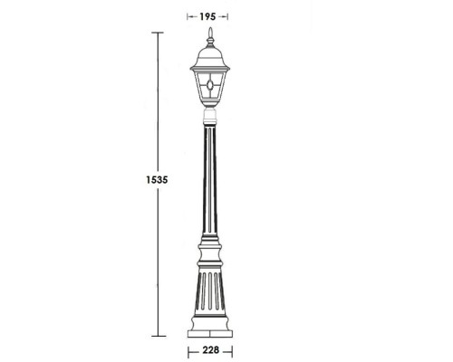 Наземный фонарь QUADRO M lead GLASS 79911MlgY Bl Oasis Light Наземный фонарь QUADRO M lead GLASS 79911MlgY Bl Oasis Light