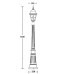 Наземный фонарь QUADRO M lead GLASS 79911MlgY Bl Oasis Light