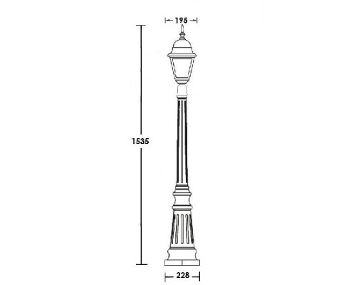 Наземный фонарь 79911М Bl Oasis Light Наземный фонарь 79911М Bl Oasis Light