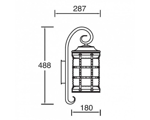 Настенный фонарь уличный 81202/18 Bl Oasis Light Настенный фонарь уличный 81202/18 Bl Oasis Light