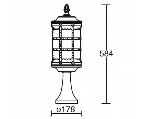 Наземный фонарь 81204 Bl Oasis Light Наземный фонарь 81204 Bl Oasis Light