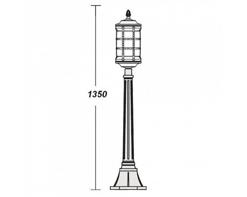 Наземный фонарь 81207 Bl Oasis Light Наземный фонарь 81207 Bl Oasis Light