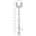 Наземный фонарь BARSELONA 81210A/E7 Bl Oasis Light